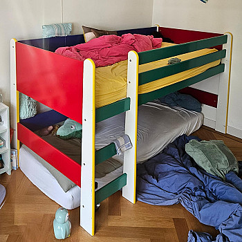 cot, half height with mattress