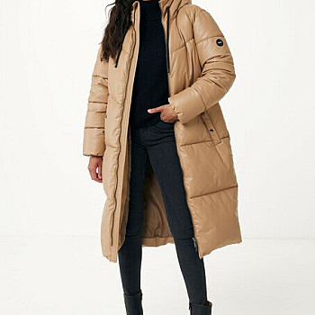 Mexx Long Winter Coat With Elastic Belt Sand size XS. Bought for €279.99.