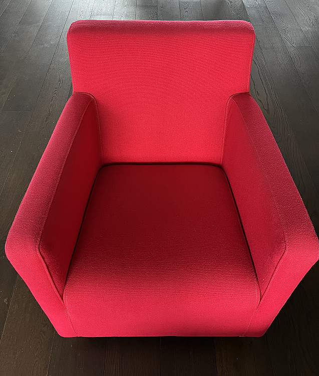 2 red Armchairs