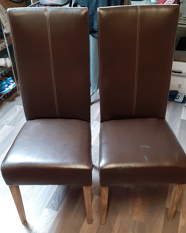 4 Dining room chairs - free to collect 