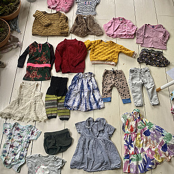 Различная детская одежда размера 86-92.