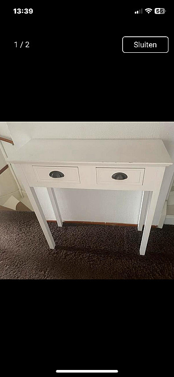 Beautiful side table white 