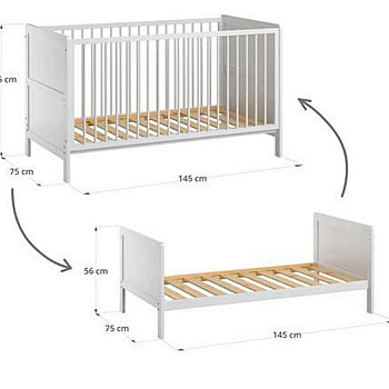 Children&#39;s grow-along bed 0 to 5 years