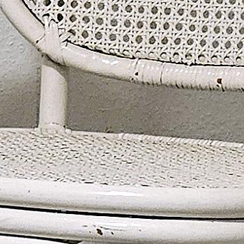 White wicker chair. Free.