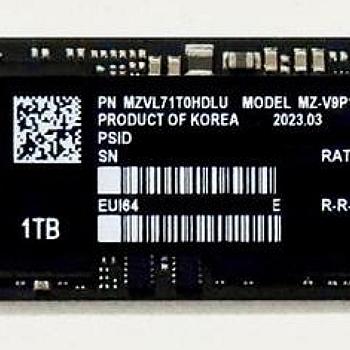 درایو SSD M.2 NVMe، ۱ ترابایت یا ۵۱۲ گیگابایت مورد نیاز 