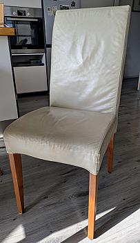 4 deri yemek sandalyesi