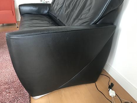 Canapé en cuir 2 places et demie