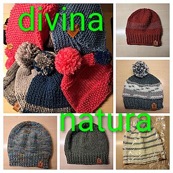 Self-knitted hats for adults and children