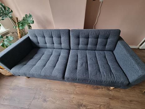 Gray 3-seater sofa